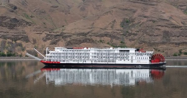 The American Empress cruise ship runs tours along the Snake River during the summer months. Port of Clarkston officials say the growing industry delivers 20,000 tourists to their streets, and a nearby regional air field, every year -- business that would literally dry up with the breaching of dams on the lower Snake River. (Courtesy Port of Clarkston)
