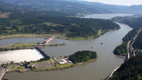 (Amelia Templeton photo) Bonneville Dam was the federal government's first dam built on the mainstem of the Columbia River.