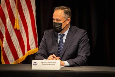 Doug Emhoff, second gentlemen of the United States, heard pleas Tuesday from the Yakama Nation to tear out the lower Snake River dams and to take action on missing and murdered tribal members. (ANNETTE CARY TRI-CITY HERALD)