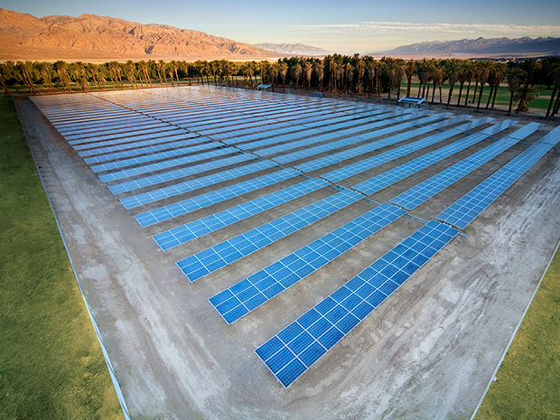 Solar Array at Furnace Creek Ranch in Death Valley, California