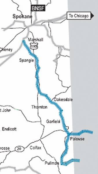 Map: McCoy Grain Terminal helps Whitman County growers transport more of their crops more easily.