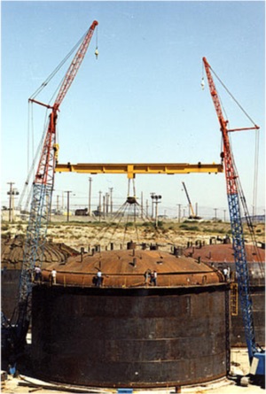 56 million gallons of Hanford's high-level radioative waste is contained in 177 underground waste tanks.  More than a third have leaked, and nearly all are beyond their design life.