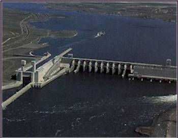 The Ice Harbor Dam, also on the Lower Snake River.