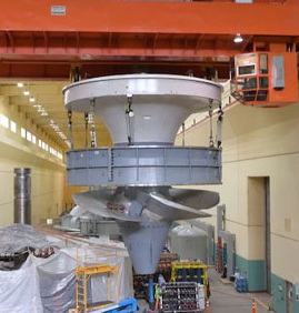 Corps Assembles and Begins Installing 2nd Advanced Technology Turbine at Ice Harbor Dam