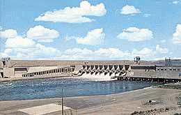 Ice Harbor Dam, Pasco, 1960s Postcard