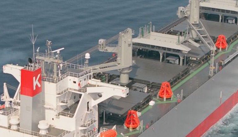 Coast Guard is monitoring grounded K Line bulker for pollution in Columbia River