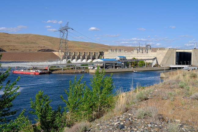 Little Goose Dam is seen in this undated photo. Billions would be spent to reconfigure transportation in the Lower Snake River corridor used by farmers to move grain and other products to and from Idaho and the Tri-Cities.