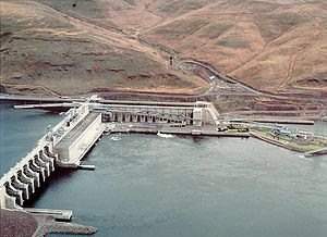 Little Goose Lock and Dam on the Lower Snake River in a remote corner of Southeast Washington State.