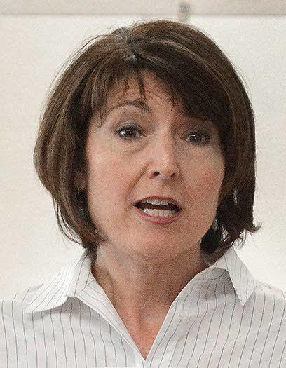 U.S. Rep. Cathy McMorris Rodgers, R-Spokane, tried to ease fears about the future of trade in America while addressing constituents in Colfax. (Tribue/Barry Kough)