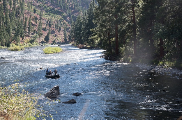 Anglers float down the Middle Fork of the Salmon River in 2018. As the planet warms, Idaho's high-elevation streams may remain cold enough for spring chinook salmon, but lower flows will reduce the abundance and quality of spawning and rearing habitat, according to a soon-to-be-published study.  (Eli Francovich/The Spokesman-Review)
