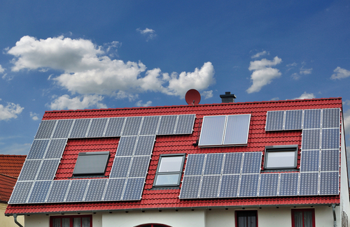 A solar energy roof.