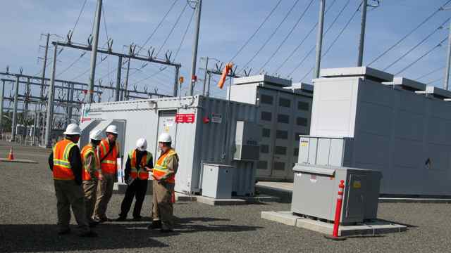 PG&E, a Northern California utility company, is already experimenting with big batteries to store wind-generated electricity at its Vaca-Dixon Substation.