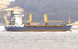 Cargo Ship runs aground near portland