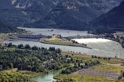 A view of Bonneville Dam, one of the hydroelectric facilities operated by the Bonneville Power Administration. (The Columbian)