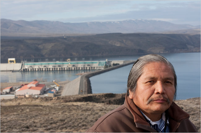 (Karen Ducey) Rex Buck Jr. of the Wanapum tribe, which has long been centered on the Columbia's banks and is now adjusting to the changes in the river.