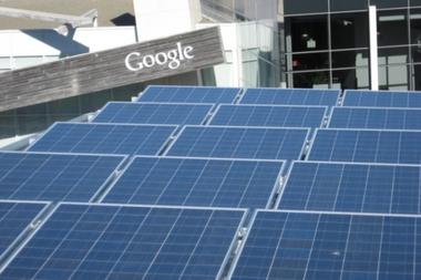 Solar panel installation at Google's Mountain View, Calif. headquarters is seen in the 2007 file photo. Google began making investments in 2007 to drive down the price of renewable energy in 2007, with a particular focus on solar power. But this past week, the company pulled the plug on those initiatives.