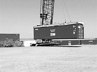 Tidewater Terminal Co. employees loaded the first containers for an Israeli shipping company this week.