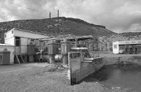 (Kim Hughes)Electric irrigation pumps, such as this one on the Snake River, have made farming in Elmore County possible. In the 1960s and early '70s, an abundance of inexpensive power from Idaho Power made it affordable to bring water up from the Snake River via massive irrigation pumps and open the land to production.