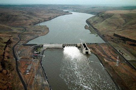 (Ross William Hamilton) Lower Monumental Dam on the Snake River.