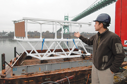 Advanced American Construction of Portland set to install 150-ton spillway weir