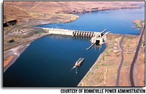 Lower Granite Dam, about 50 miles northeast of Walla Walla, Wash., is among the lower Snake River dams that is spawning debate: Is breaching a good or bad idea environmentally and economically? The other dams are Lower Monumental, Little Goose and Ice Harbor.