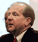 Paul Elias, Snohomish County PUD general manager, talks about rate increases at meeting Thursday in Everett.