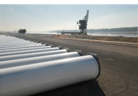 (Dan Carter/DJC) Wind turbine towers at the Port of Vancouver