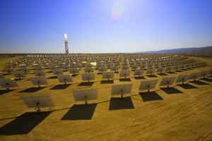 Google joins a growing list of companies that will no longer back solar thermal plants like this Brightsource installation.