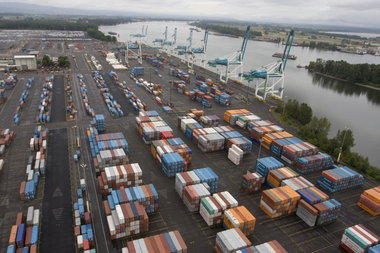 (Randy L. Rasmussen) Expansion at the Panama Canal poses a threat to container business at West Coast ports, such as the Port of Portland's Terminal 6. In 2014, the Panama Canal will be able to take on ships capable of hauling three times more containers than those that can be accommodated here.