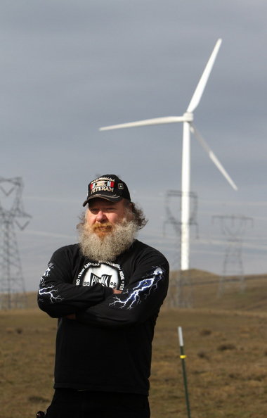 (Randy L Rasmussen) Willow Creek Valley landowner Clyde Smith sold out to the developers of Shepherds Flat wind farm in Eastern Oregon. He calls the heavily subsidized project a taxpayer 'boondoggle.'