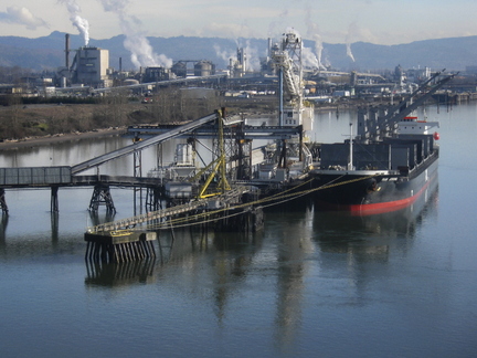 Investigators for the Washington Department of Ecology said today that a spill into the Columbia River near Longview, Wash., this month originated at this private port facility.