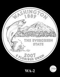 Finalist design for Washington State quarter