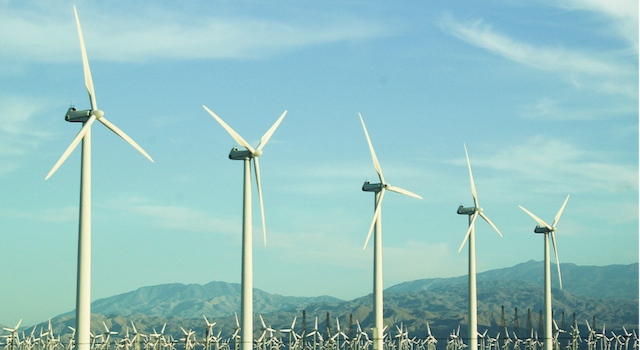 Wind turbines become a large part of the NW energy mix through support from federal subsidy.